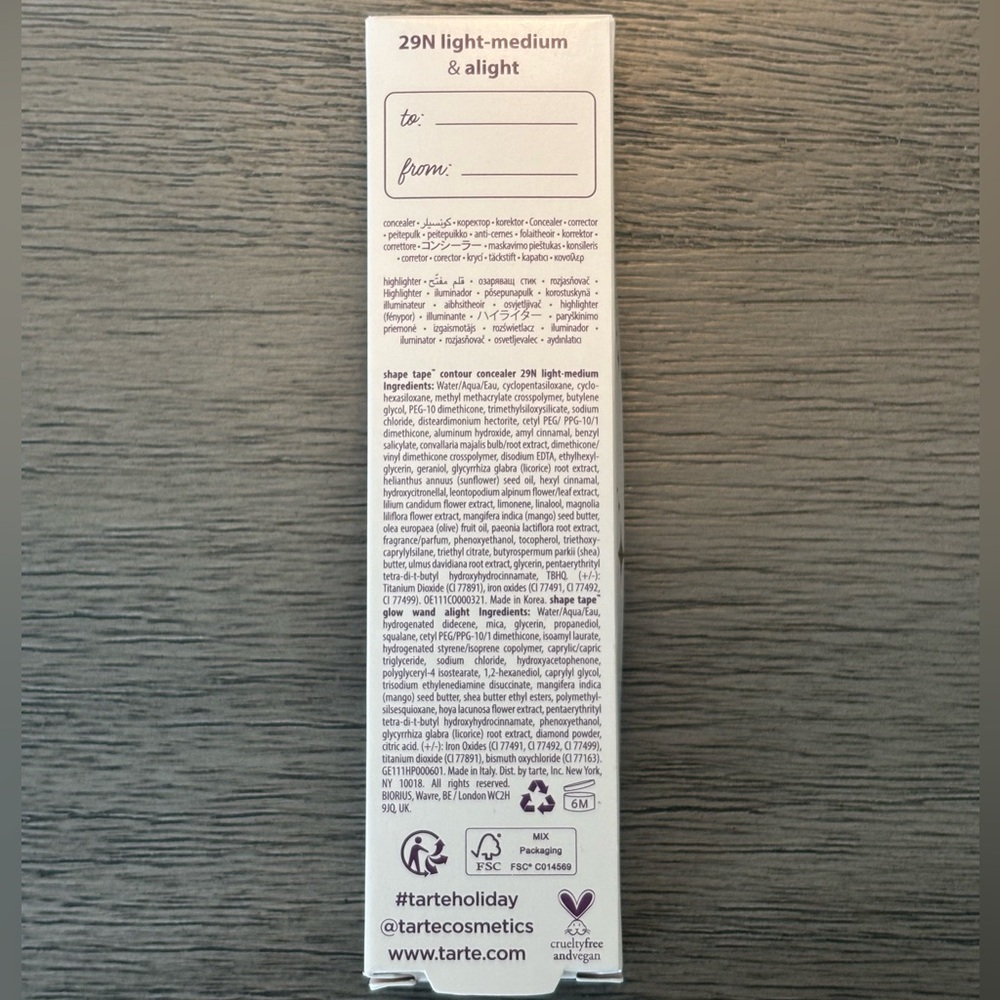 NWT! 🌟 Tarte • Star Squad Shape Tape Conceal & Brighten Duo - color 29N & Alight - Picture 4 of 16